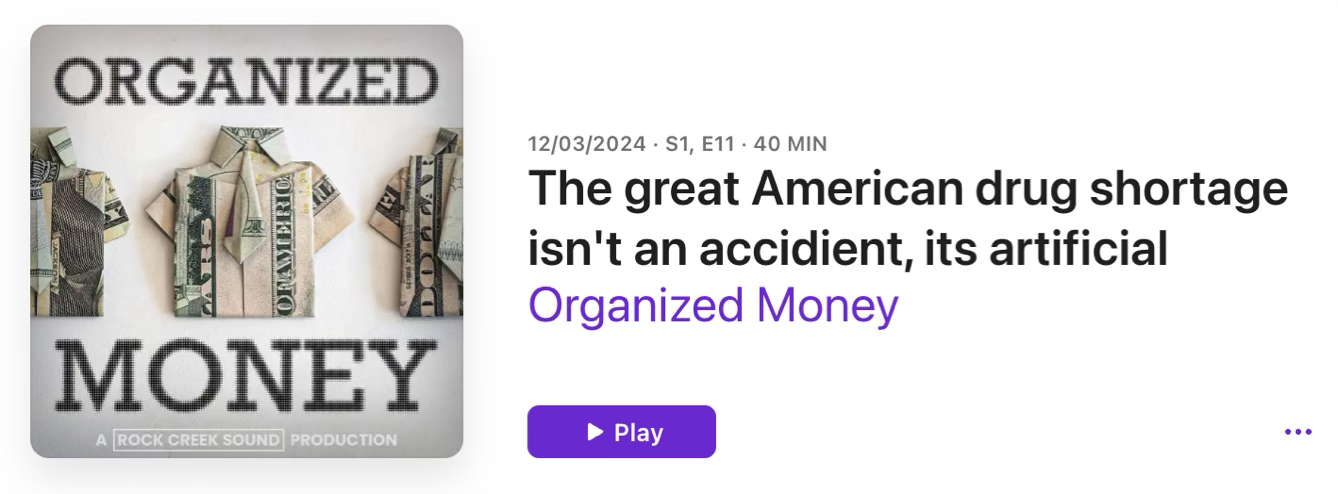 Podcast Except: Organized Money